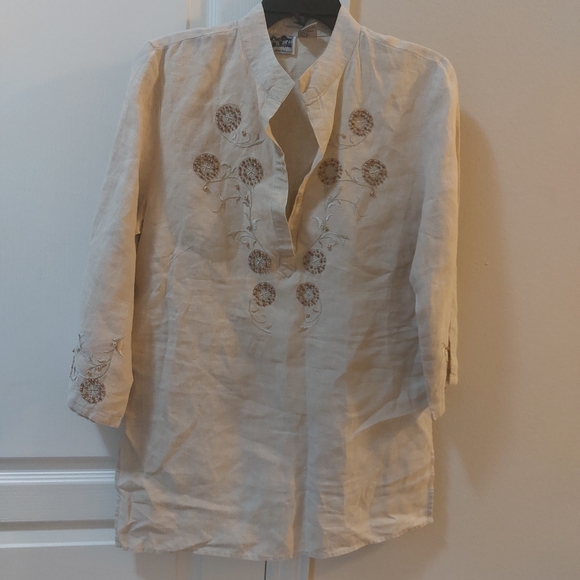 Edward Woman Turnic Shirt Brown Size Medium - Picture 14 of 15